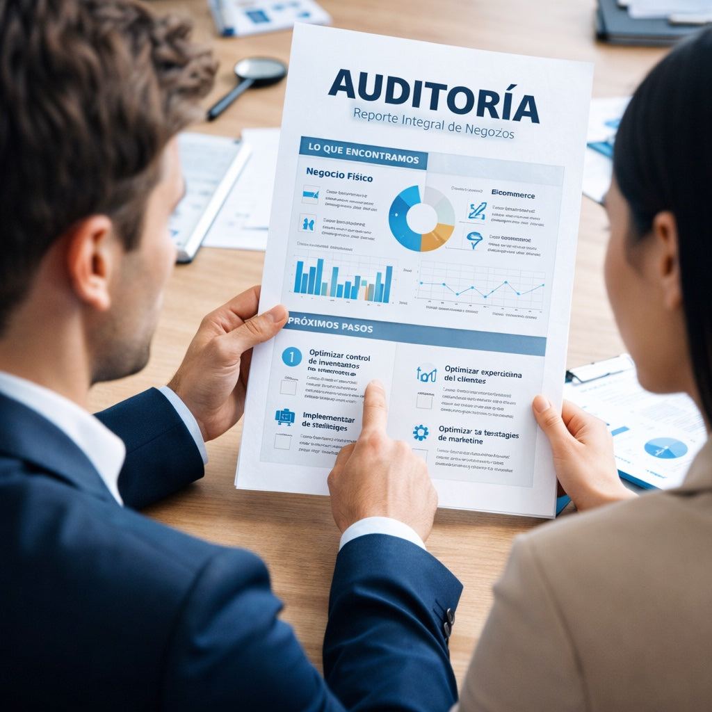 Auditorías tanto de tiendas físicas como de Ecommerce.